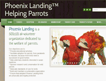 Tablet Screenshot of phoenixlanding.org